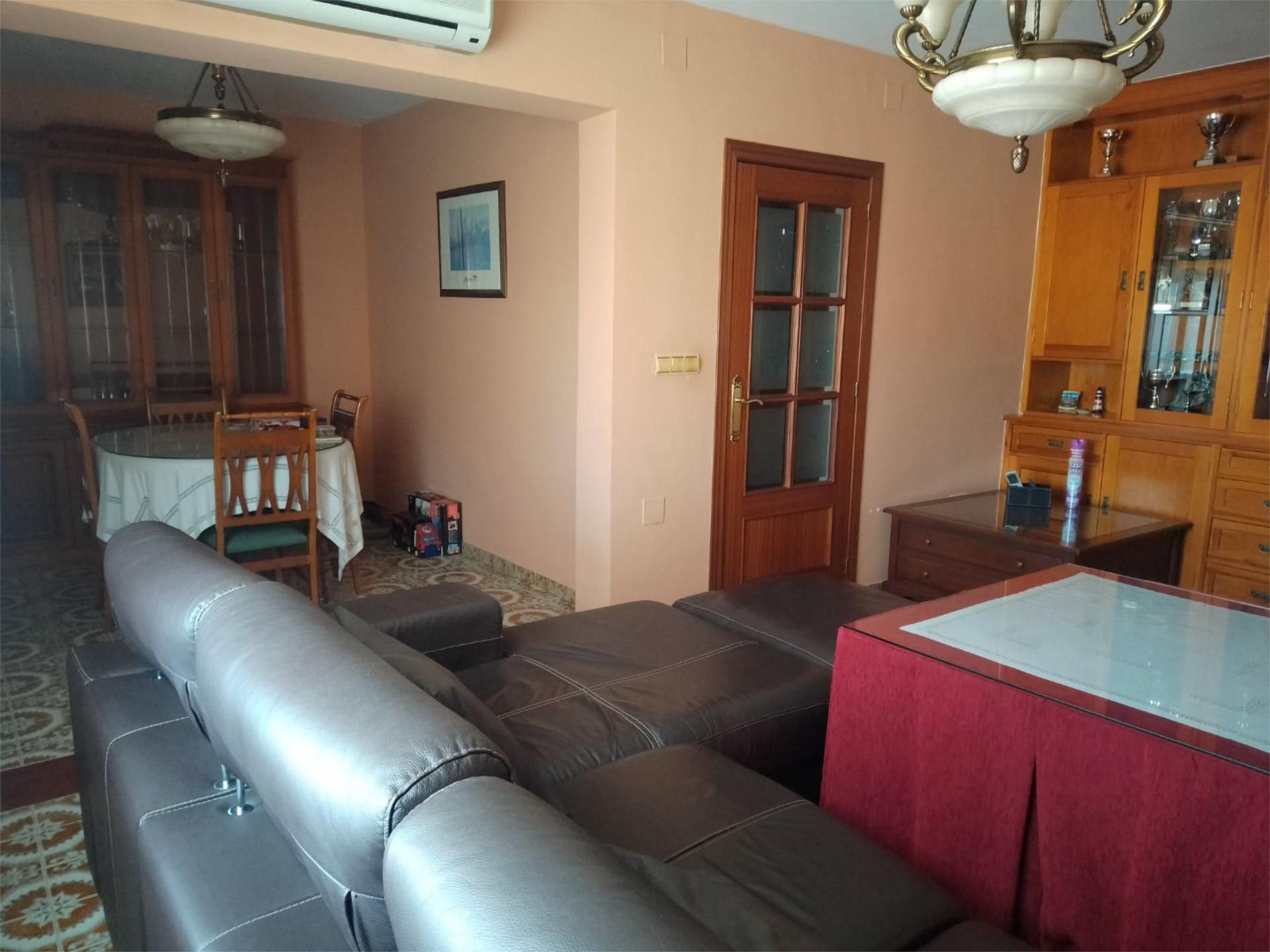 Sala d'estar de Pis en venda en Granja de Torrehermosa amb Aire condicionat, Calefacció i Terrassa