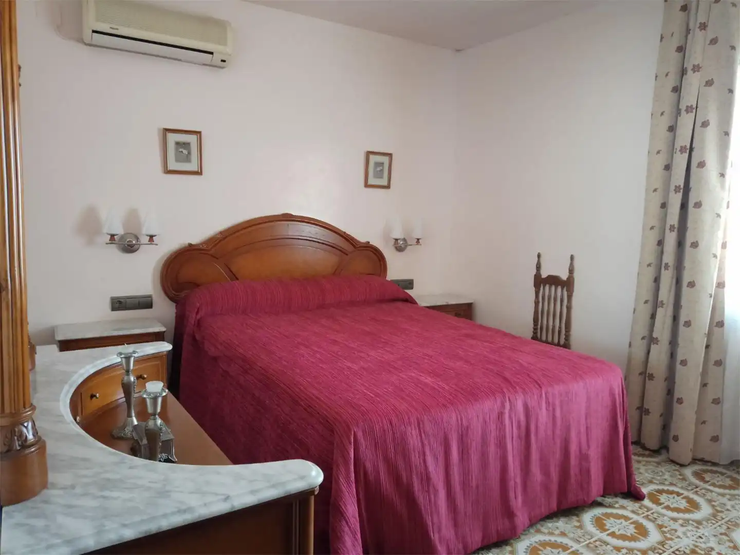 Flat for sale in Calle de la Cilla, 26, Granja de Torrehermosa Bedroom of Flat for sale in Granja de Torrehermosa with Air Conditioner, Heating and Terrace
