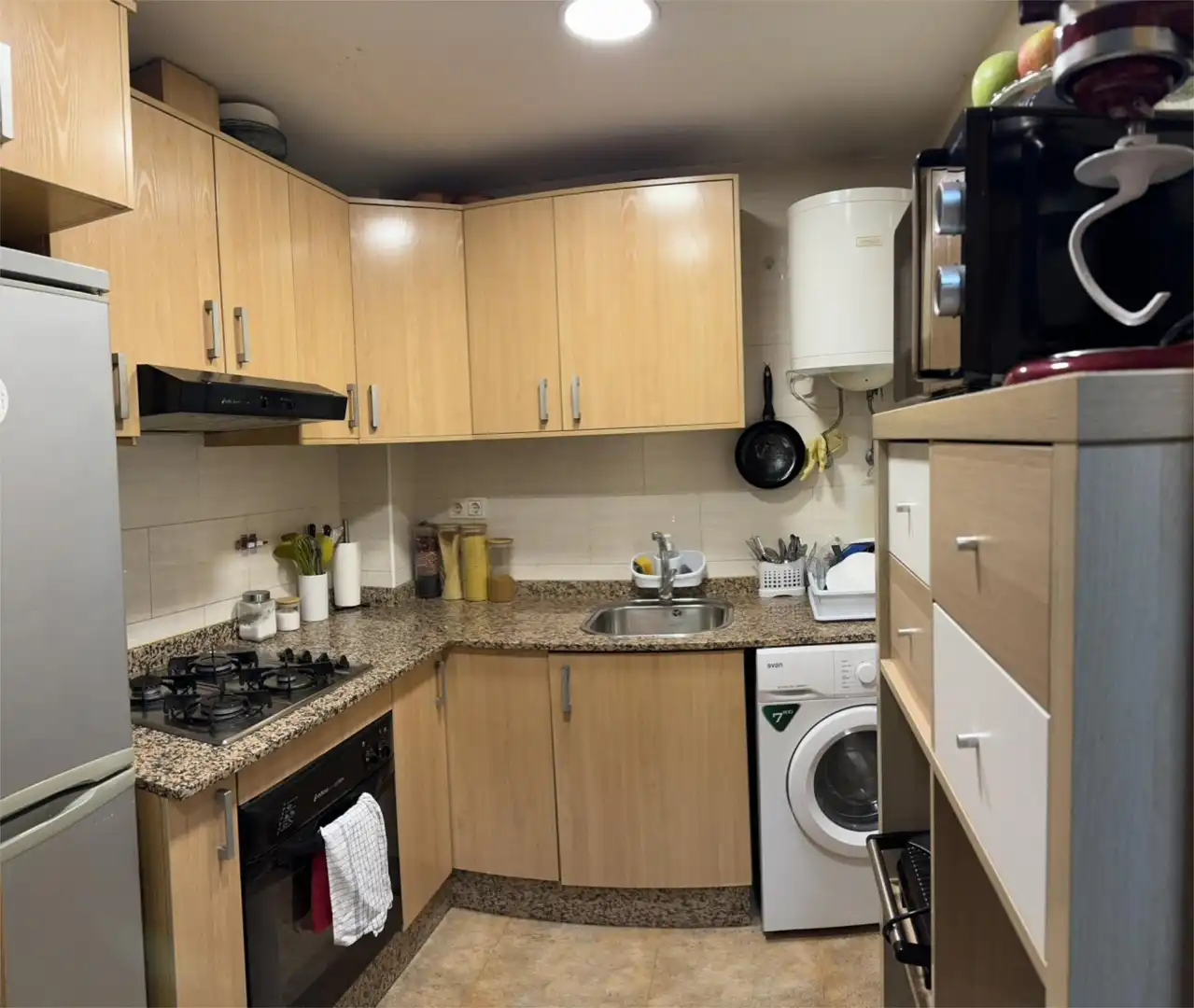 Cocina de Estudio para compartir en Elche / Elx con Terraza, Horno y Lavadora
