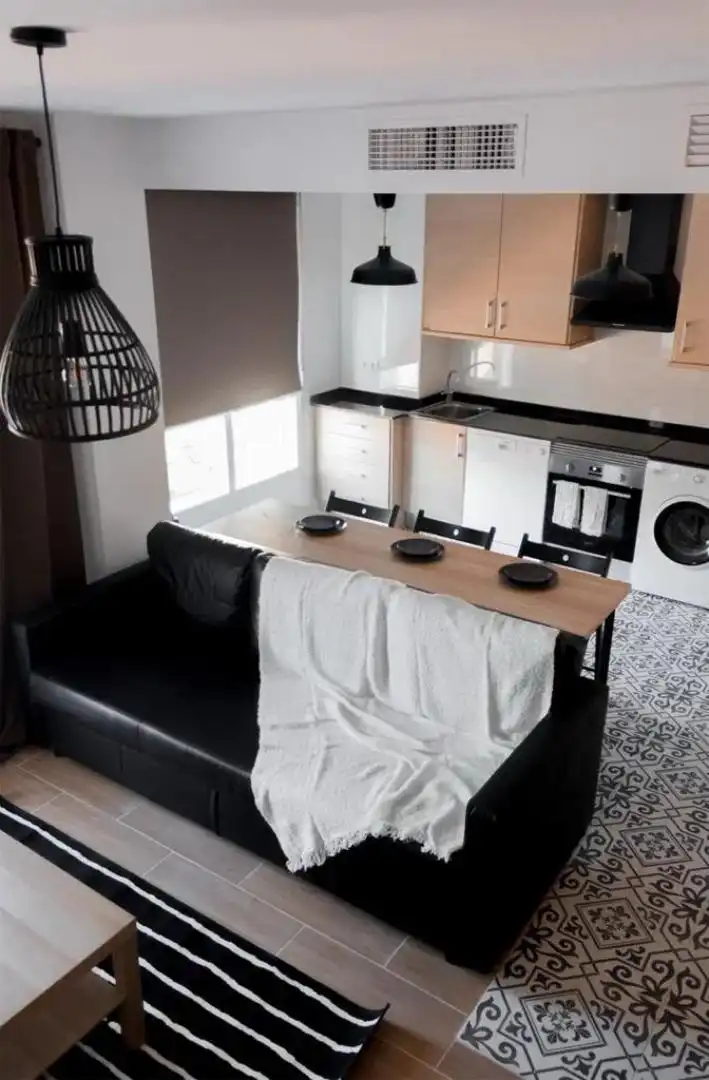 Sala d'estar de Pis de lloguer en Gandia amb Aire condicionat, Calefacció i Terrassa