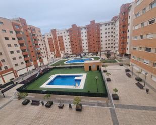 Swimming pool of Flat for sale in Málaga Capital  with Air Conditioner, Private garden and Parquet flooring