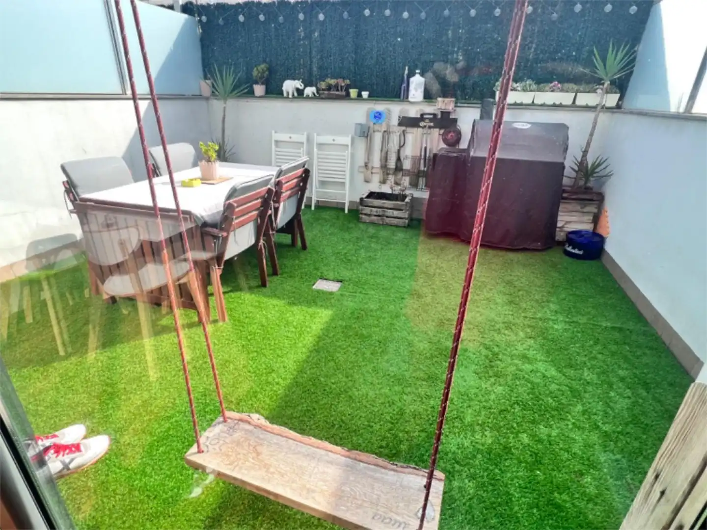 Terrace of Flat for sale in Terrassa  with Air Conditioner, Heating and Parquet flooring