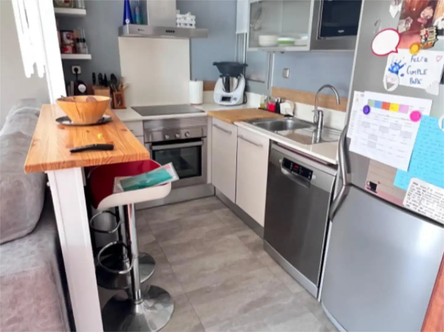 Kitchen of Flat for sale in Terrassa  with Air Conditioner, Heating and Parquet flooring