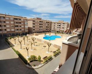Exterior view of Flat for sale in Santa Pola  with Air Conditioner, Swimming Pool and Balcony