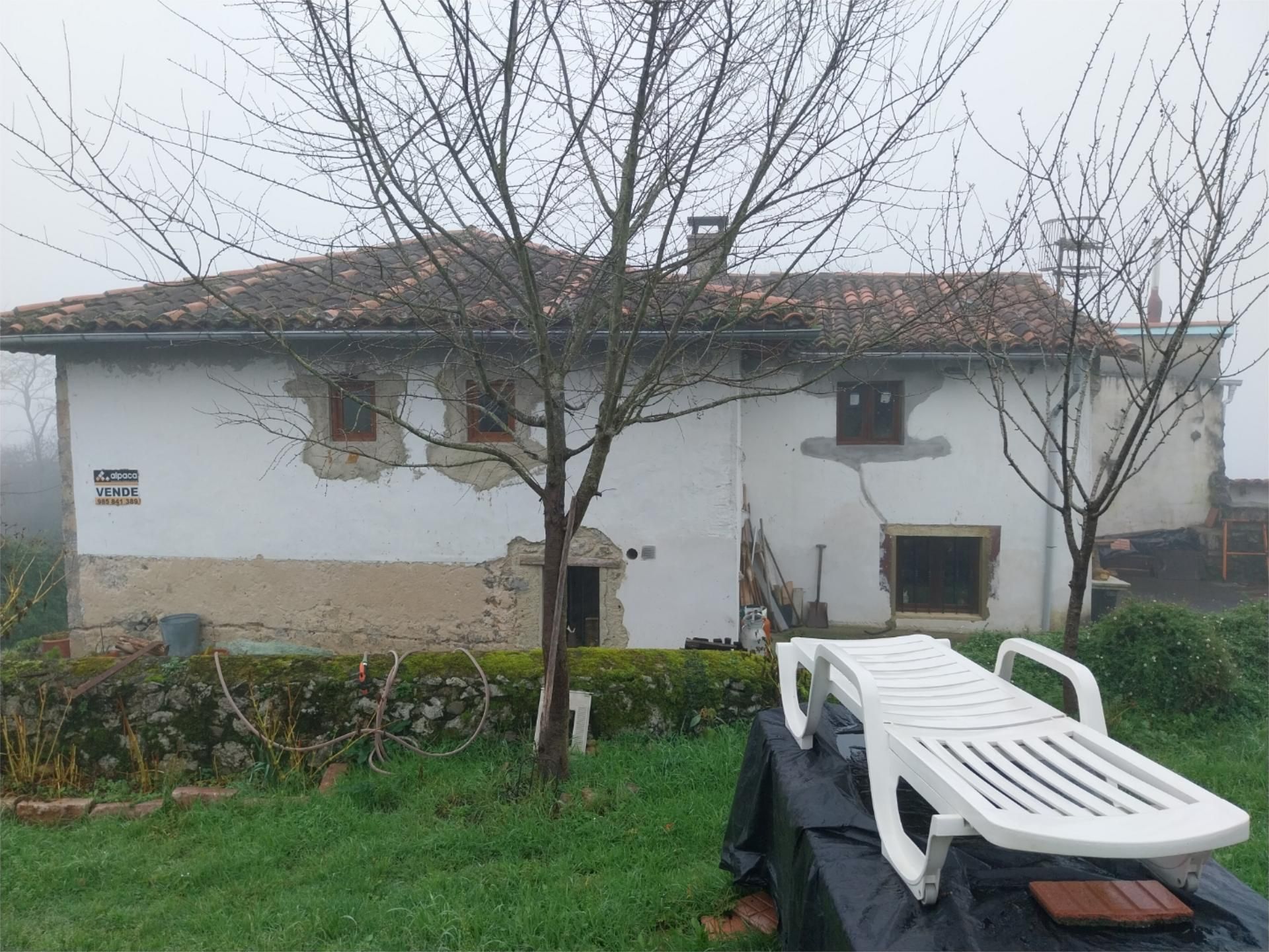 Exterior view of Single-family semi-detached for sale in Cangas de Onís  with Heating and Private garden