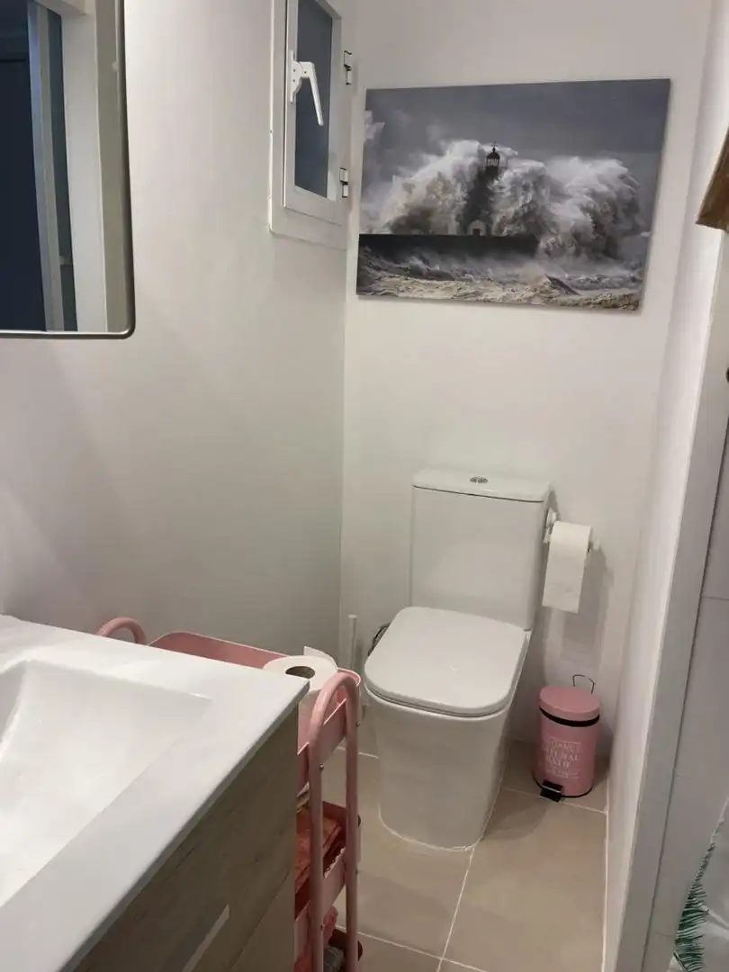 Badezimmer von Wohnung zur untervermieten in Marbella mit Klimaanlage, Terrasse und Möbliert