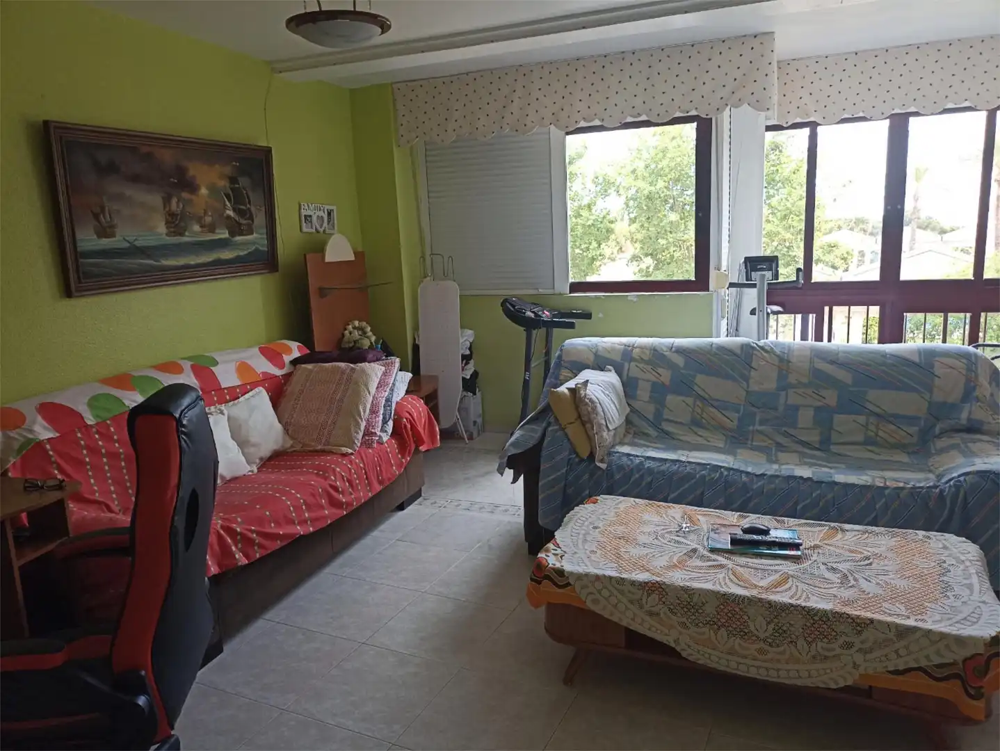Sala de estar de Piso en venta en Calpe / Calp con Amueblado, Horno y Lavadora