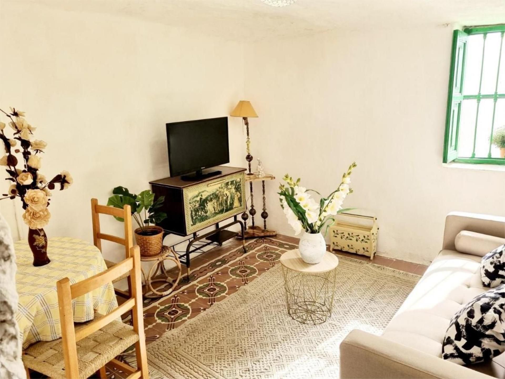 Sala d'estar de Pis de lloguer en Paterna amb Jardí privat, Terrassa i Moblat