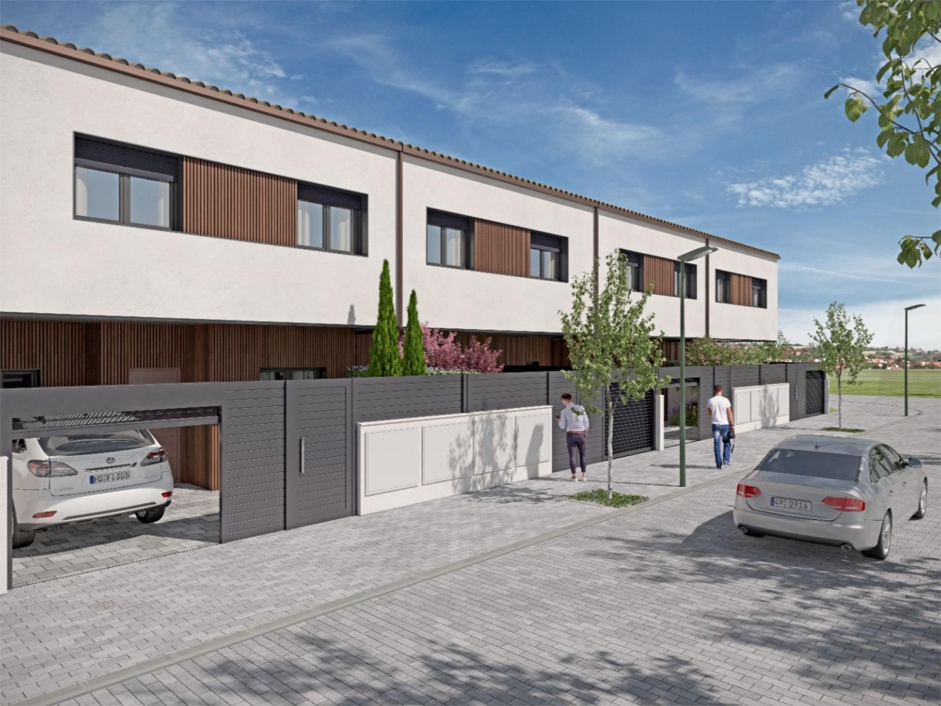 Exterior view of Single-family semi-detached for sale in Marchamalo  with Balcony