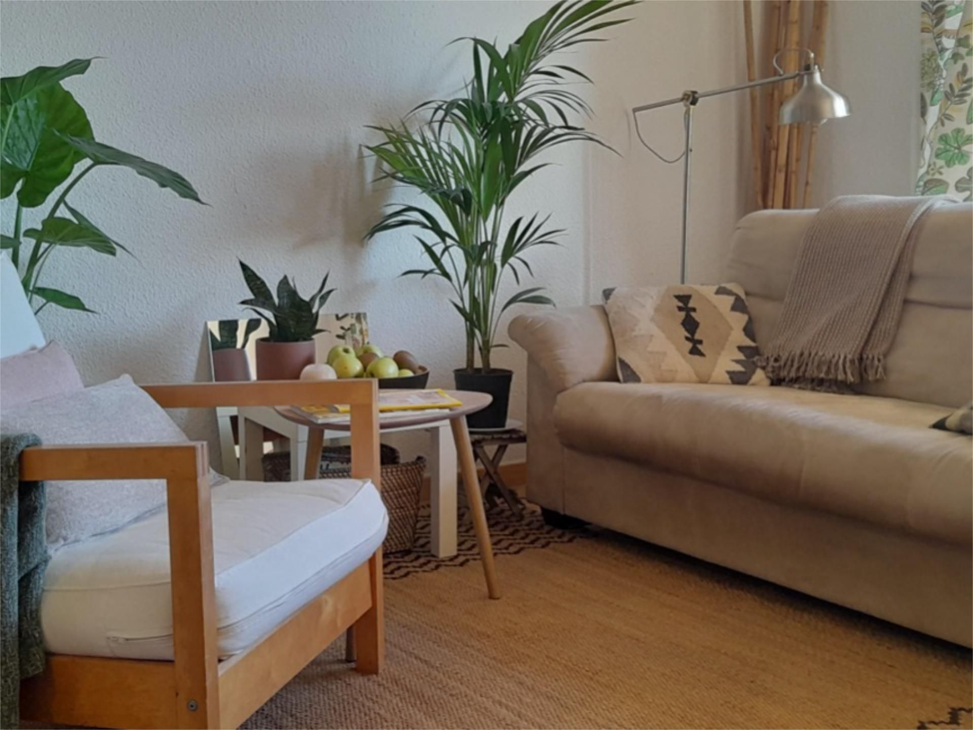 Living room of Flat to share in  Barcelona Capital  with Heating, Parquet flooring and Furnished