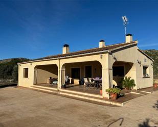 Exterior view of House or chalet for sale in Banyeres de Mariola  with Terrace and Swimming Pool