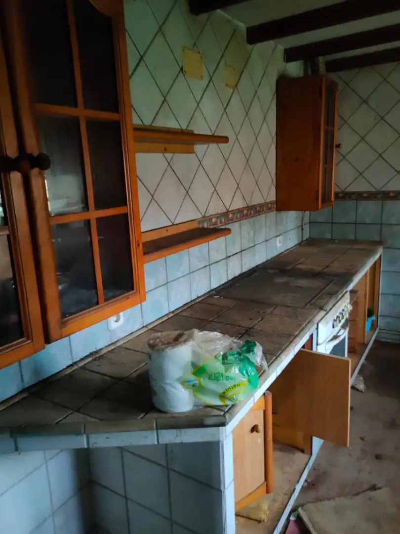 Casa adosada en venda a Calle De Los Huertos, 30, Villanueva del Campo Cuina de Casa adosada en venda en Villanueva del Campo amb Calefacció, Jardí privat i Parquet