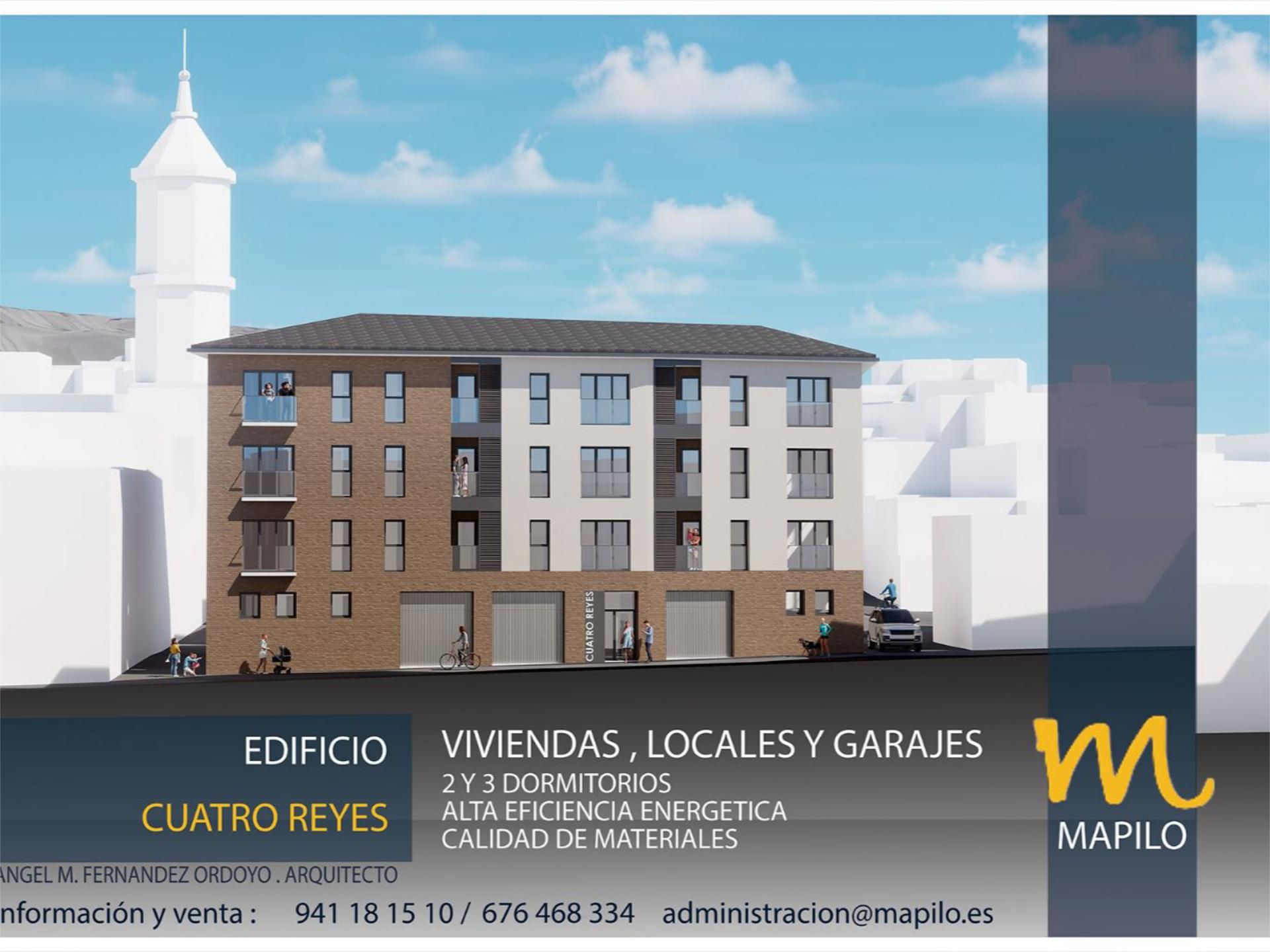 Vista exterior de Piso en venta en Alfaro con Calefacción y Videoportero