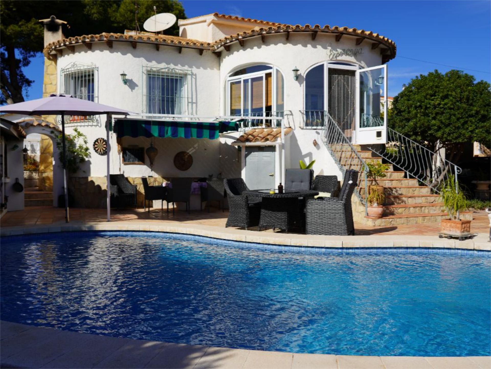 Piscina de Casa o xalet en venda en Calpe / Calp amb Aire condicionat, Terrassa i Piscina