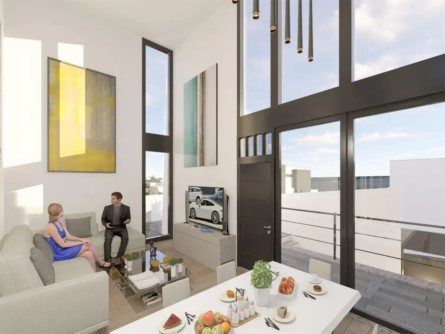Flat for sale in Avenida Los Mangos, 40, Urbanización Santa Rosa Living room of Flat for sale in Torrox with Air Conditioner, Terrace and Swimming Pool