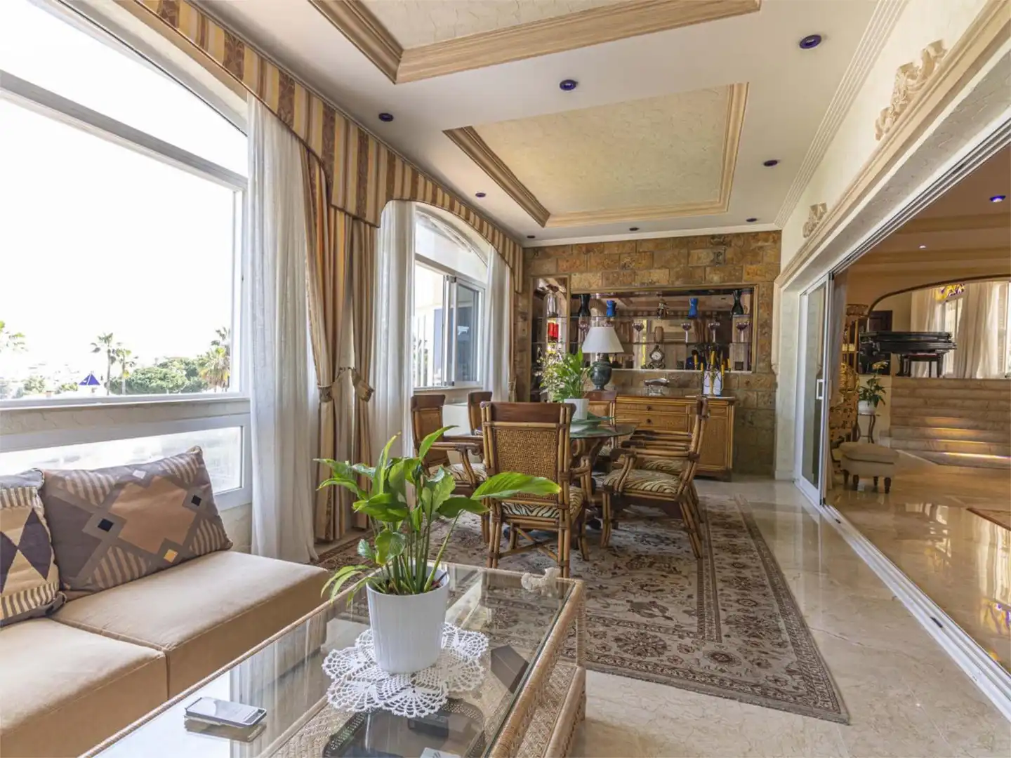 Dining room of Houses for sale in Benalmádena  with Air Conditioner, Heating and Private garden