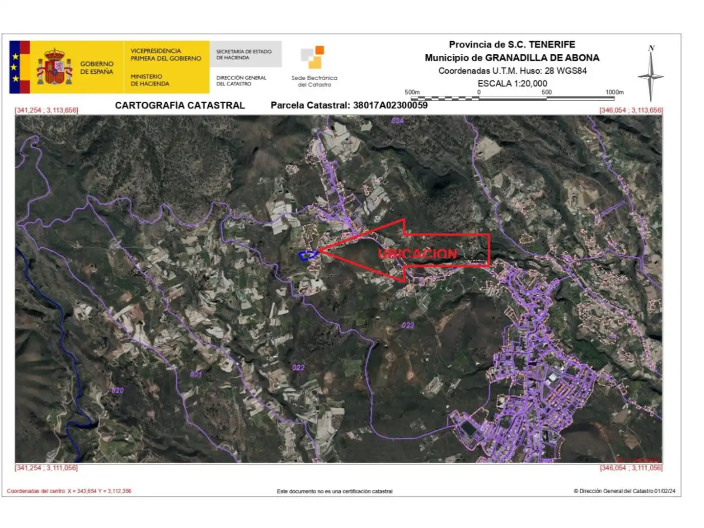 Finca rústica en venta en Granadilla de Abona