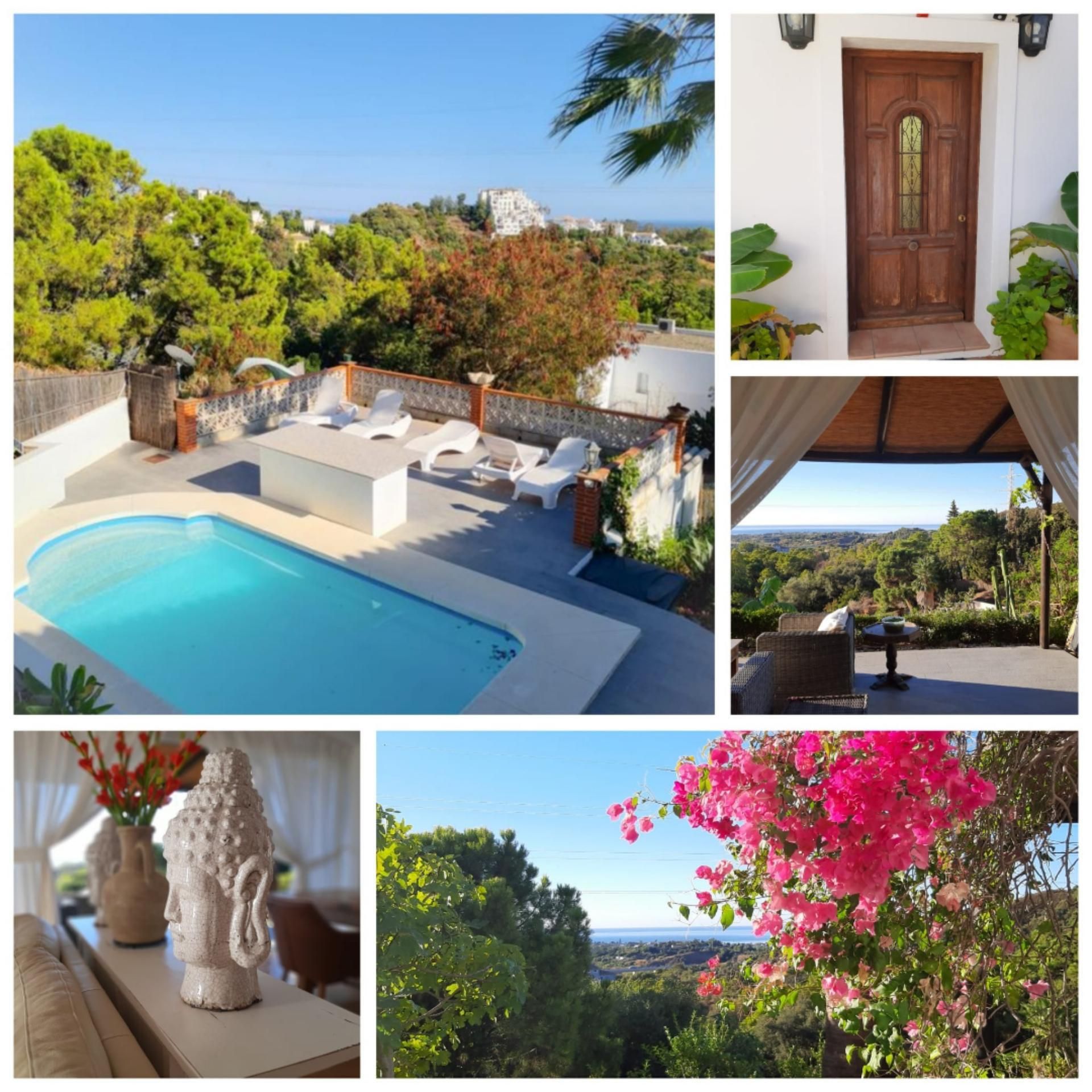Vista exterior de Casa o xalet en venda en Estepona amb Aire condicionat, Terrassa i Piscina