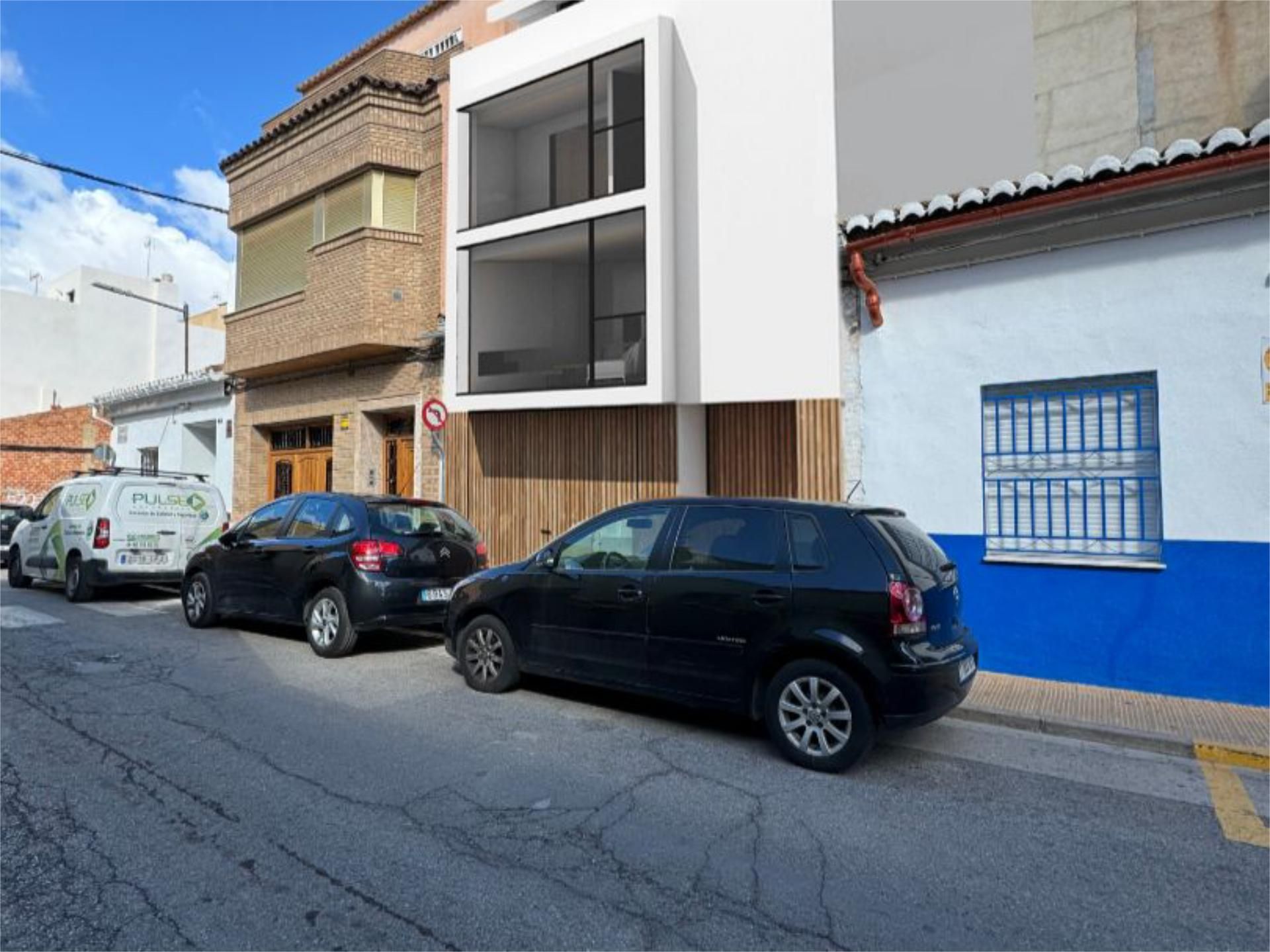 Vista exterior de Casa adosada en venta en Catarroja con Terraza