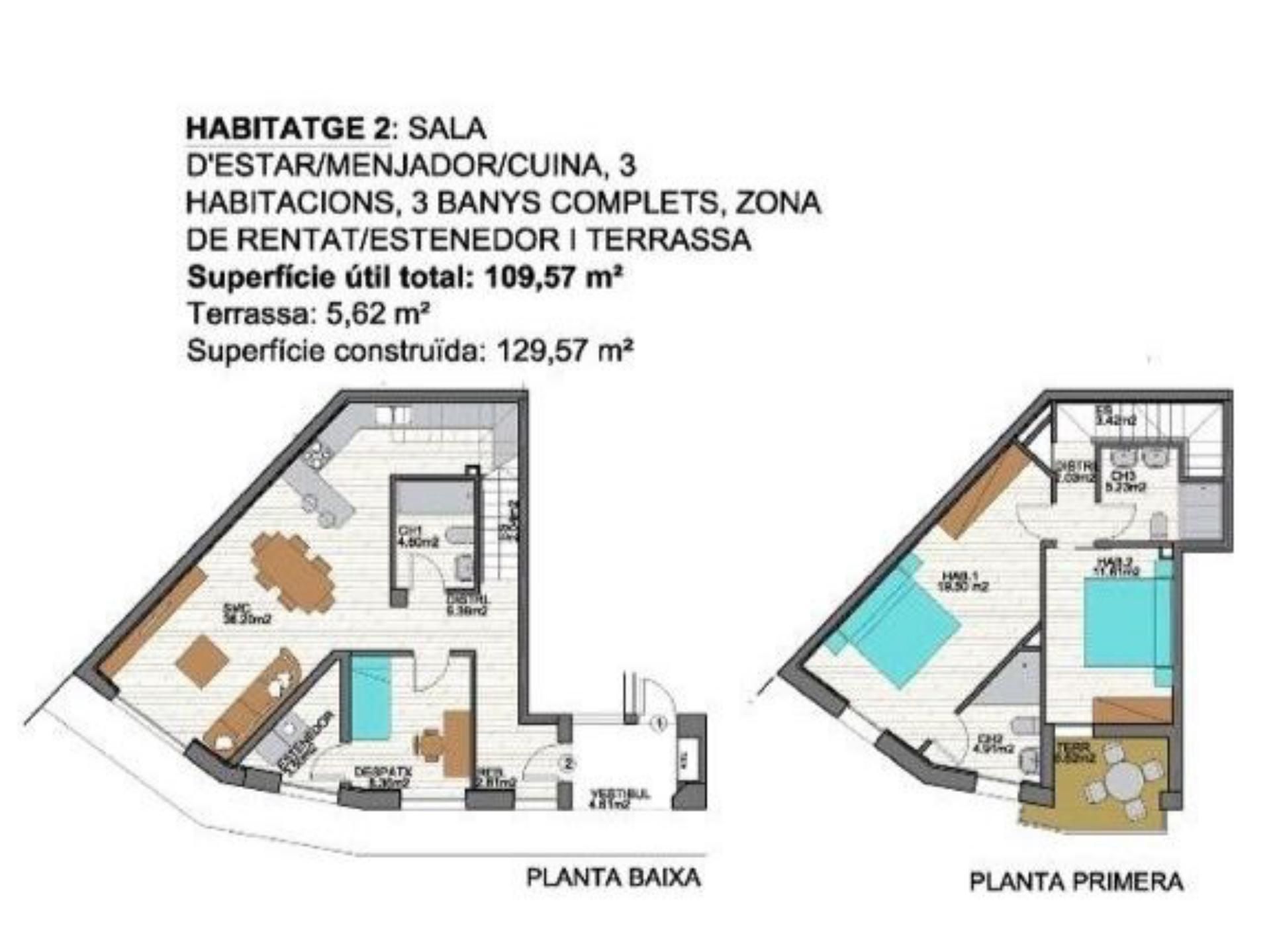 Duplex for sale in Montgat