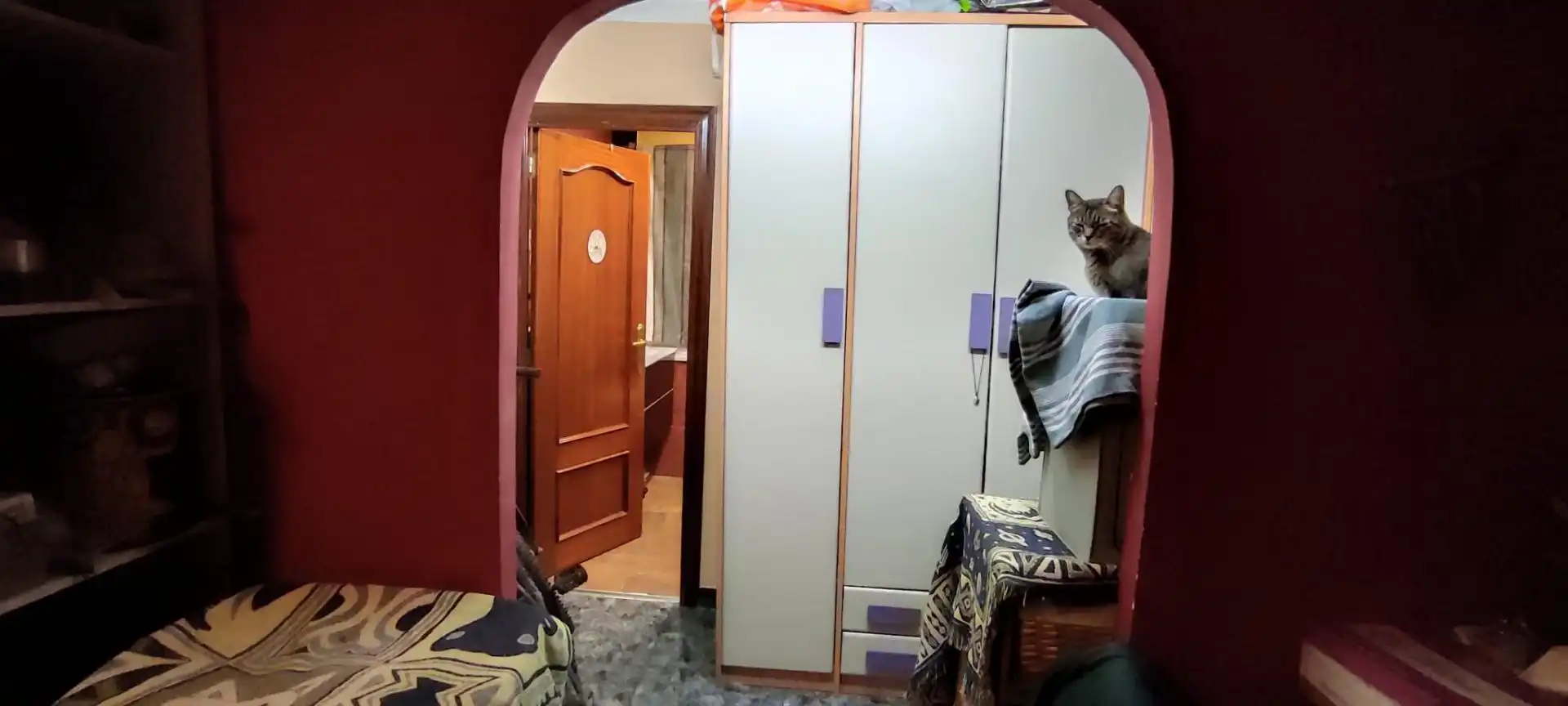 Schlafzimmer von Wohnung zum Verkauf in  Barcelona Capital mit Klimaanlage und Balkon