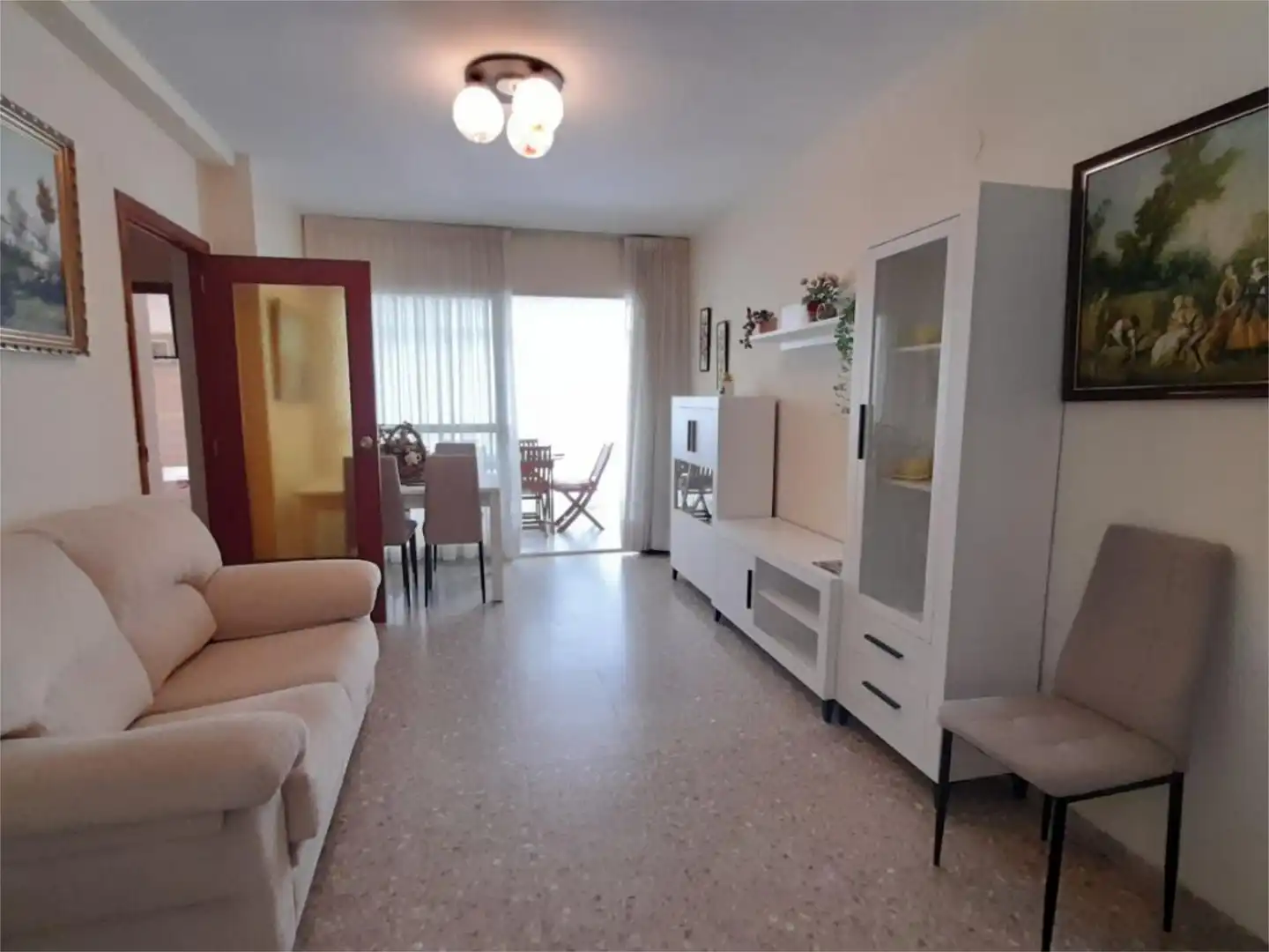 Sala de estar de Apartamento en venta en Benicasim / Benicàssim con Terraza