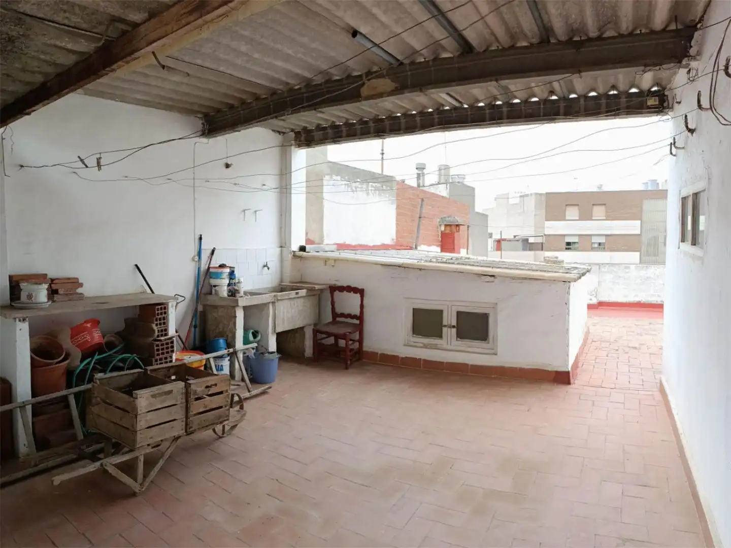Terrasse von Einfamilien-Reihenhaus zum Verkauf in La Vilavella mit Terrasse, Abstellraum und Balkon