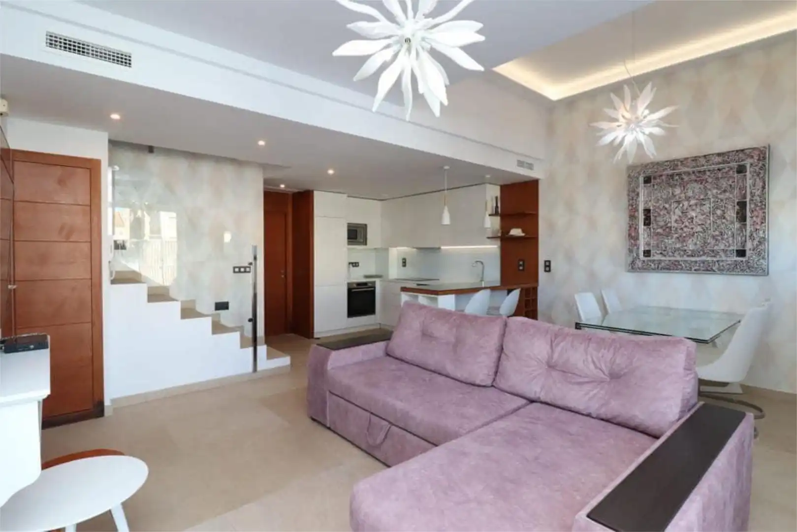 Wohnung zum Verkauf in Carrer la Malva Rosa, 9, El Raso Wohnzimmer von Wohnung zum Verkauf in Guardamar del Segura mit Terrasse, Schwimmbad und Balkon