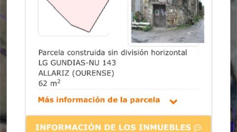Foto 4 de Casa adosada en venta en Gundias, 70, Allariz, Ourense