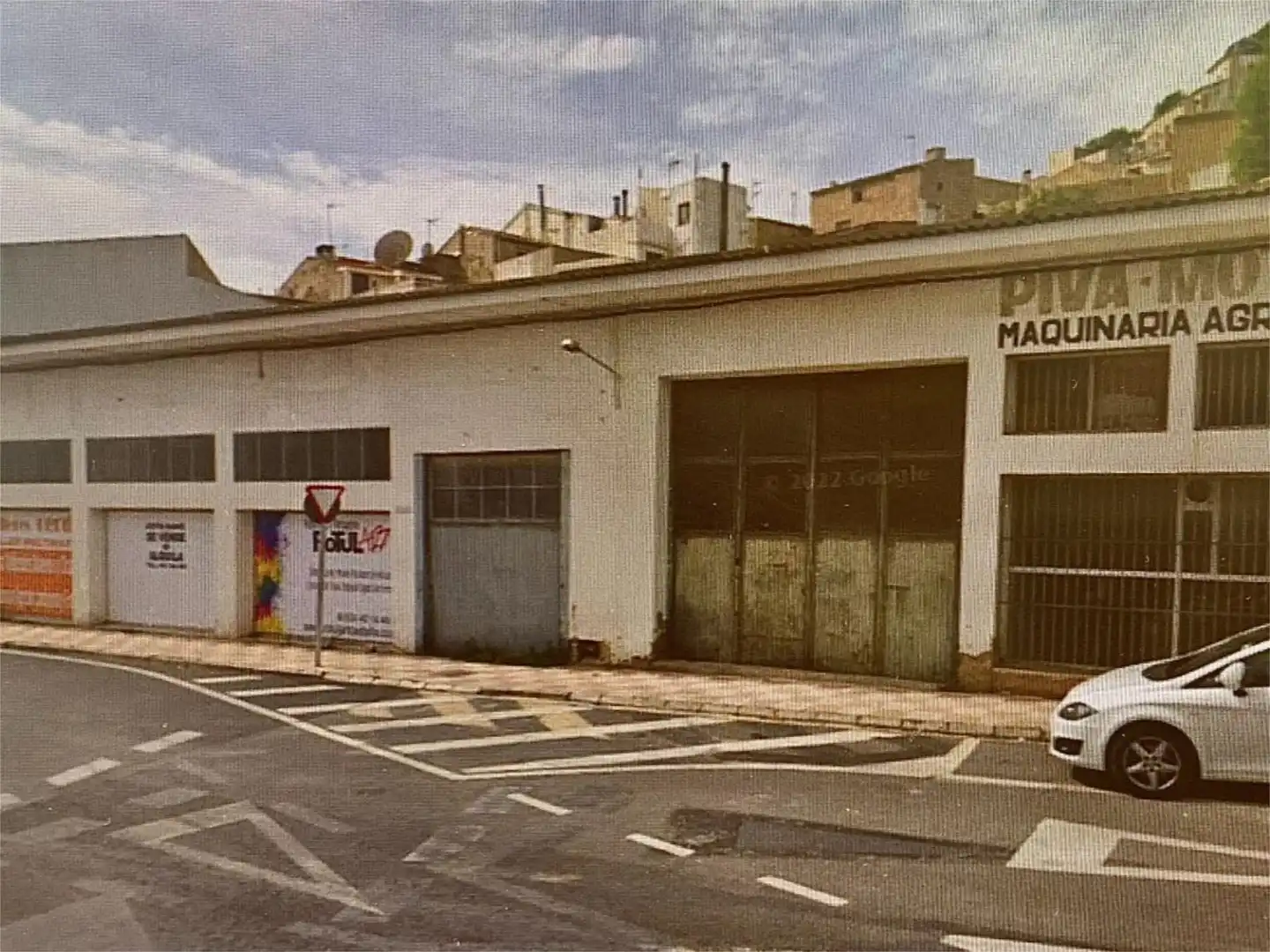 Vista exterior de Nau industrial en venda en Castalla
