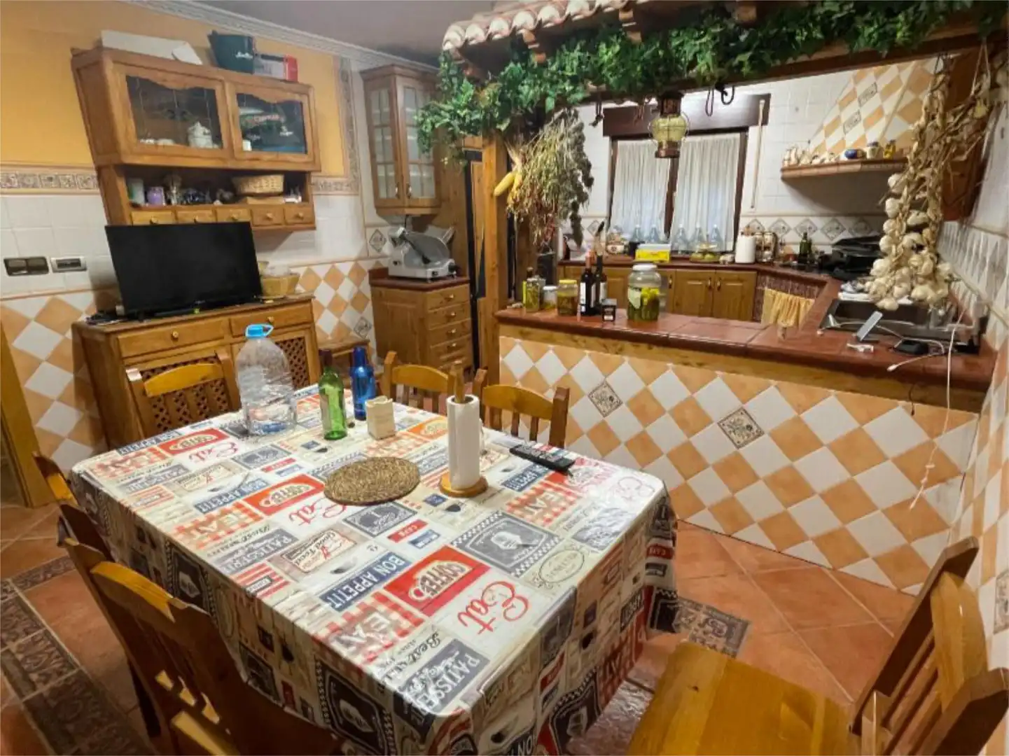 Küche von Wohnung zum Verkauf in Herrera de Pisuerga mit Balkon