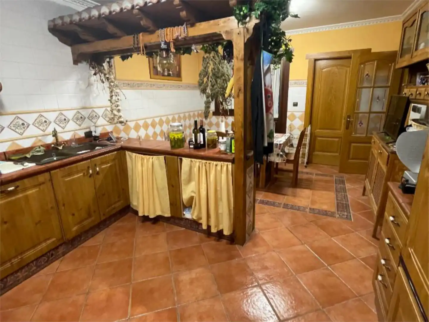 Küche von Wohnung zum Verkauf in Herrera de Pisuerga mit Balkon