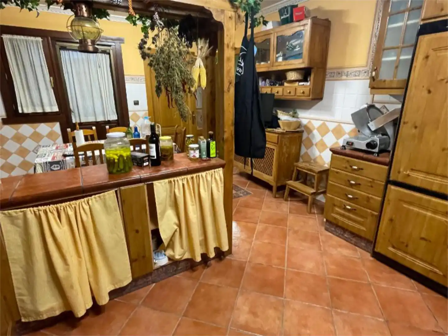 Küche von Wohnung zum Verkauf in Herrera de Pisuerga mit Balkon