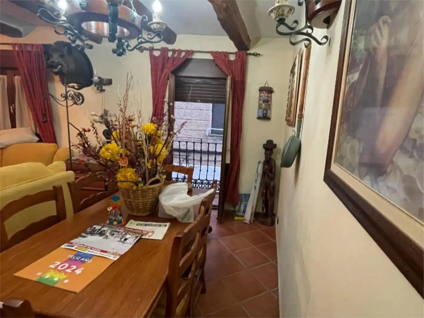 Esszimmer von Wohnung zum Verkauf in Herrera de Pisuerga mit Balkon