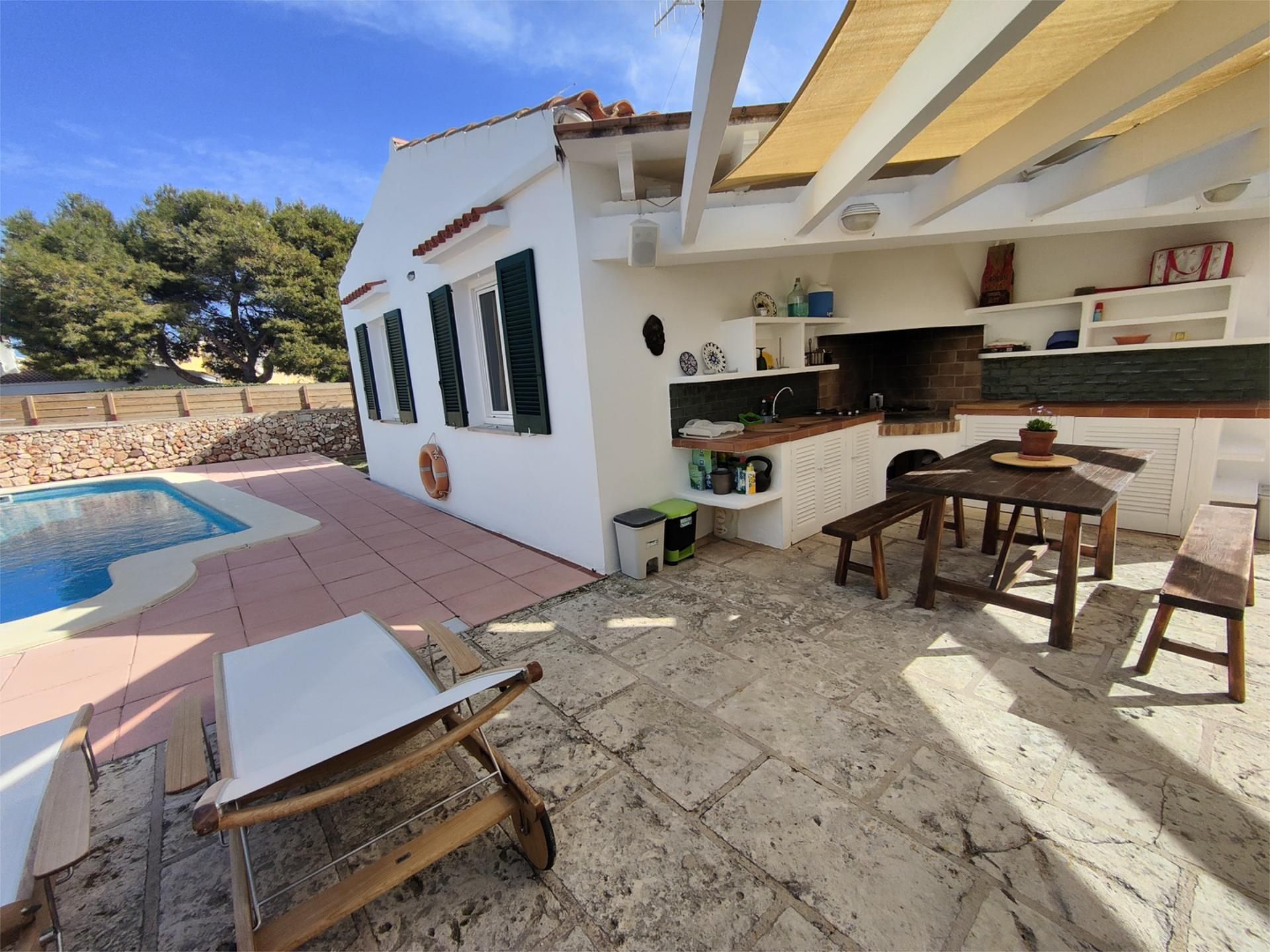 Jardí de Casa o xalet en venda en Ciutadella de Menorca amb Aire condicionat, Terrassa i Piscina