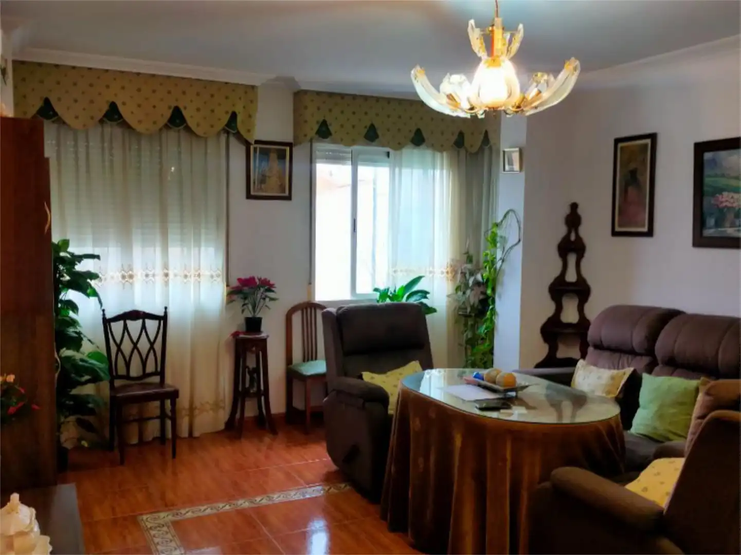 Sala de estar de Piso en venta en Alcaudete con Aire acondicionado, Amueblado y Balcón
