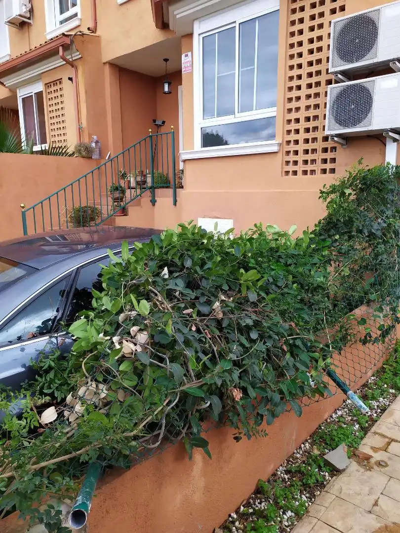 Vista exterior de Casa adosada en venta en L'Alfàs del Pi con Aire acondicionado, Terraza y Piscina