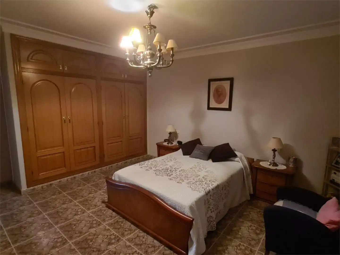 Houses for sale in Urbanizacion Aguasol, 72, Pedanías - Extrarradio Bedroom of Houses for sale in Albacete with Air Conditioner, Heating and Private garden