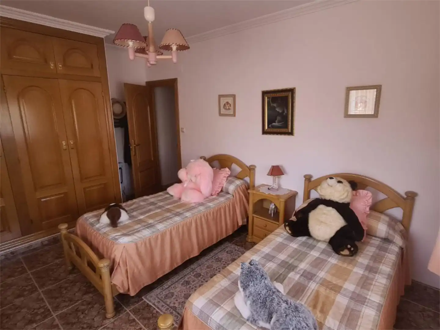 Houses for sale in Urbanizacion Aguasol, 72, Pedanías - Extrarradio Bedroom of Houses for sale in Albacete with Air Conditioner, Heating and Private garden