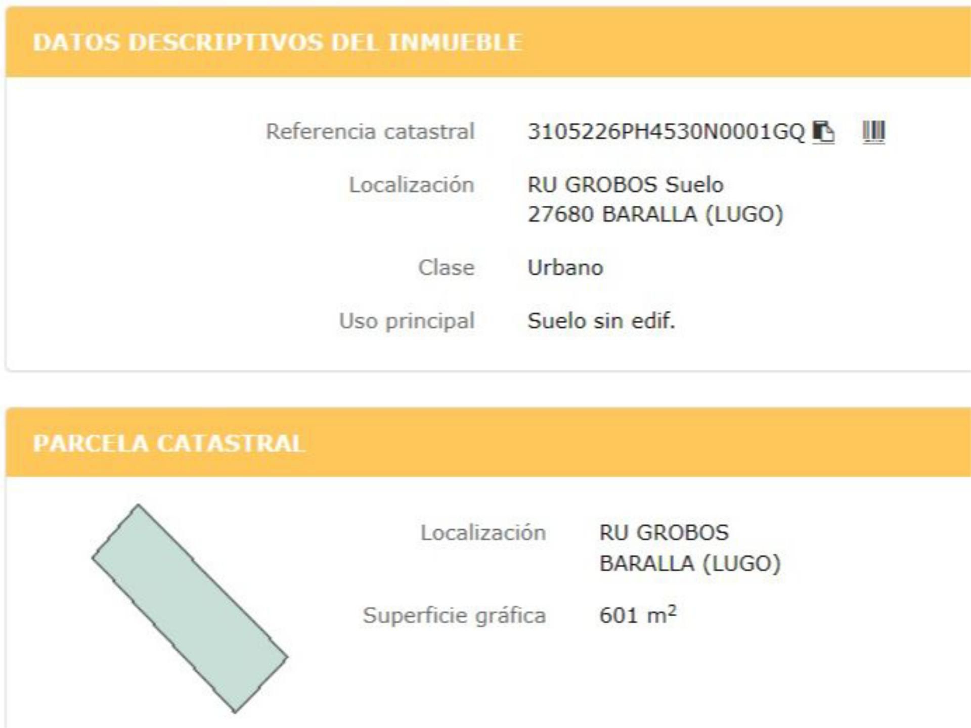 Exterior view of Constructible Land for sale in Baralla