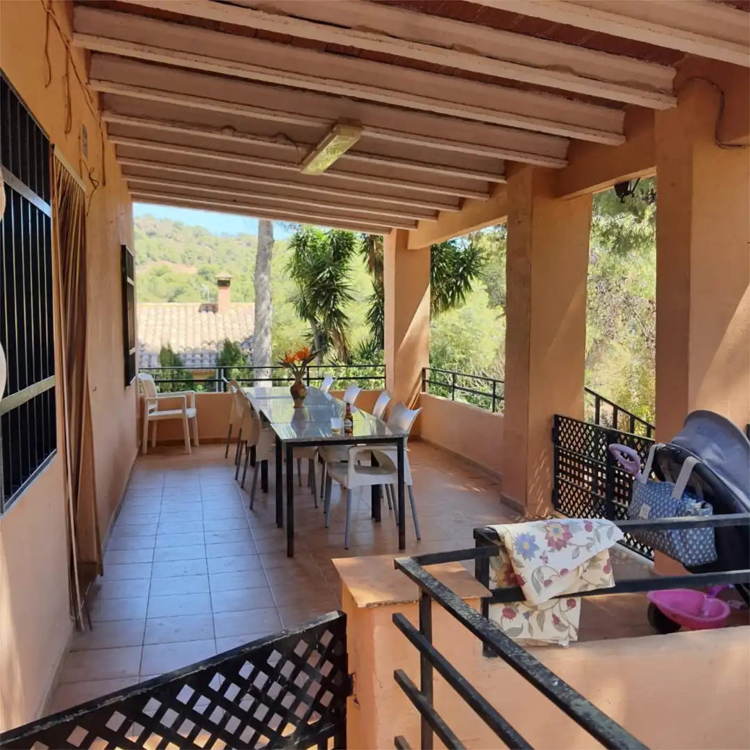 Terraza de Finca rústica en venta en Albalat dels Tarongers con Aire acondicionado, Terraza y Piscina