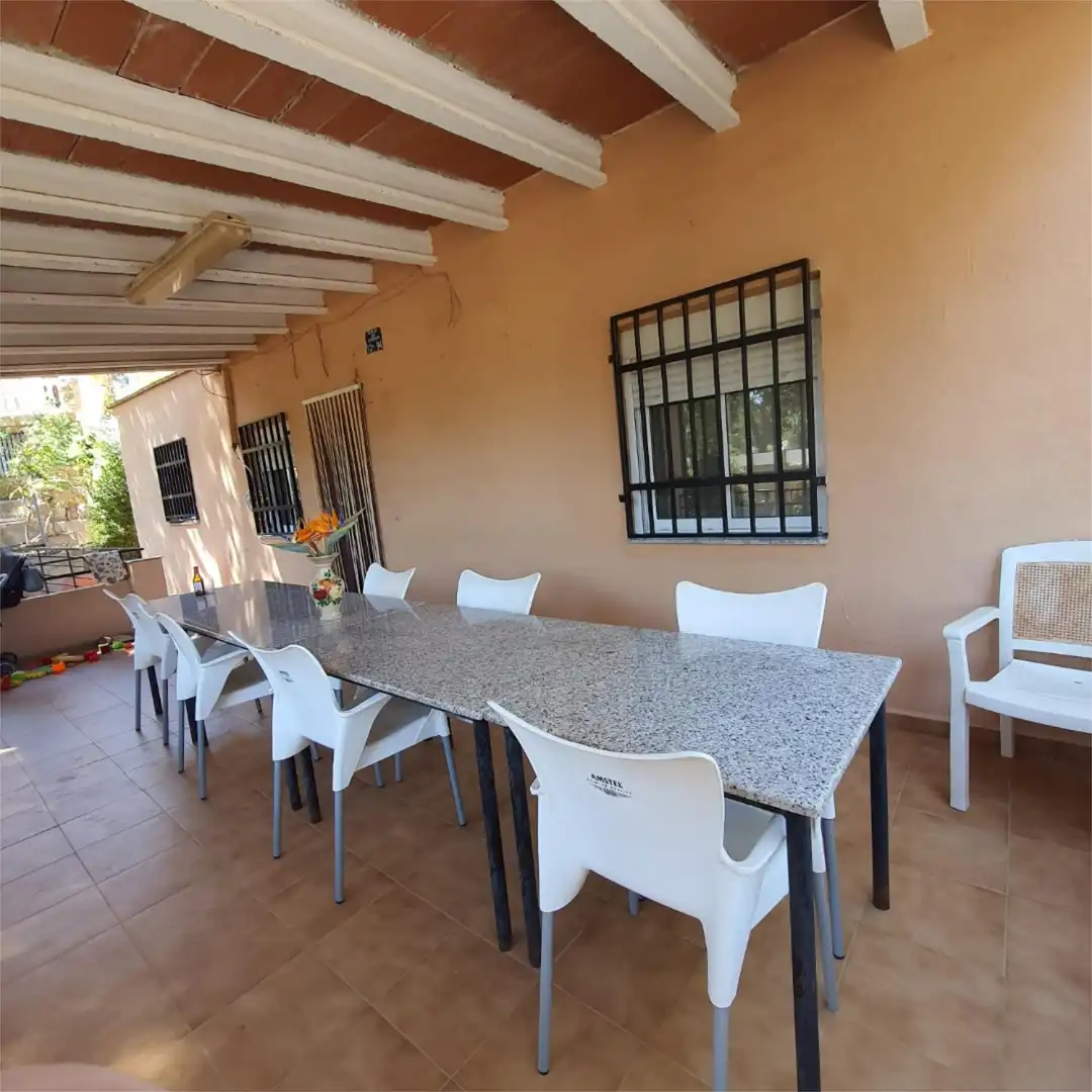 Terraza de Finca rústica en venta en Albalat dels Tarongers con Aire acondicionado, Terraza y Piscina