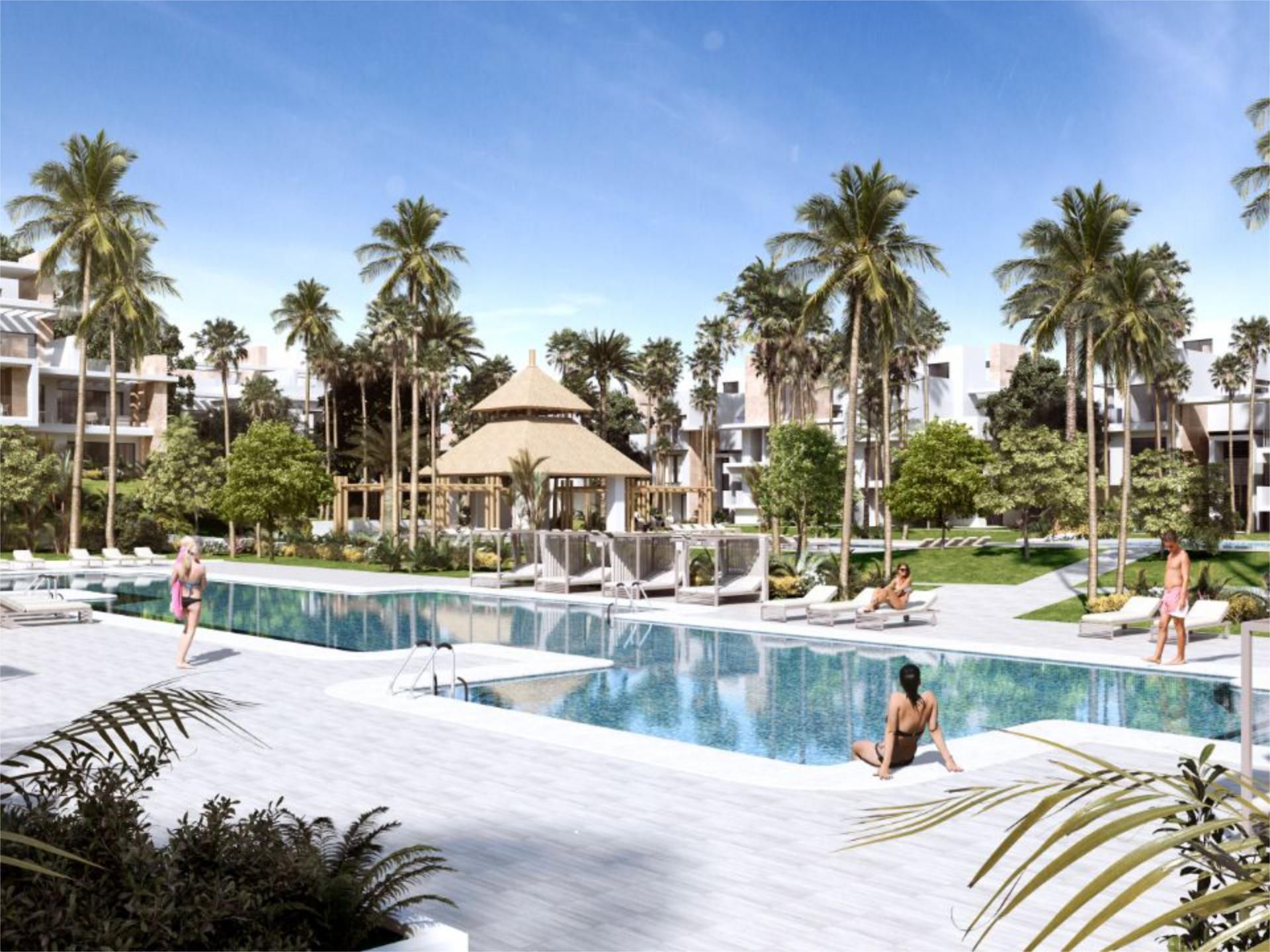 Piscina de Apartament en venda en Estepona amb Aire condicionat, Terrassa i Balcó