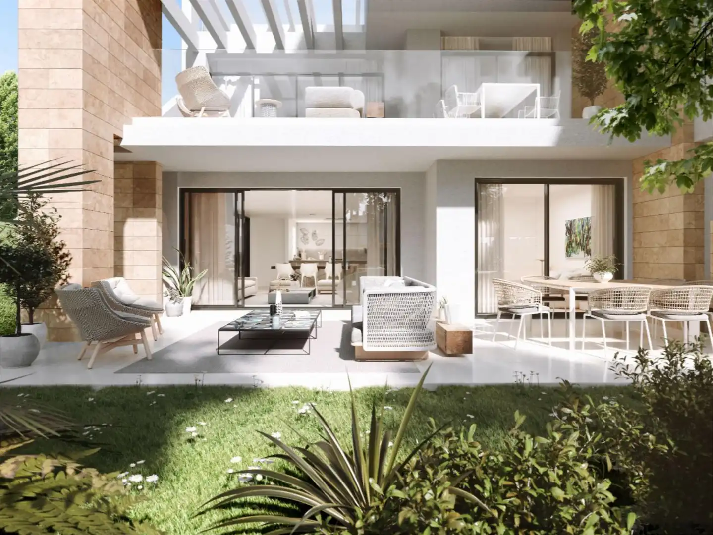 Apartments for sale in Calle Casas del Padrón, 7, Los Llanos Terrace of Apartments for sale in Estepona with Air Conditioner, Terrace and Balcony