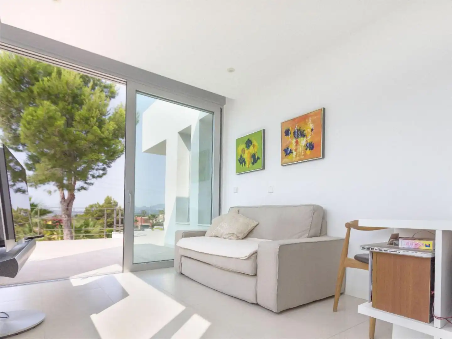 Sala de estar de Casa o chalet en venta en Altea con Aire acondicionado, Calefacción y Jardín privado