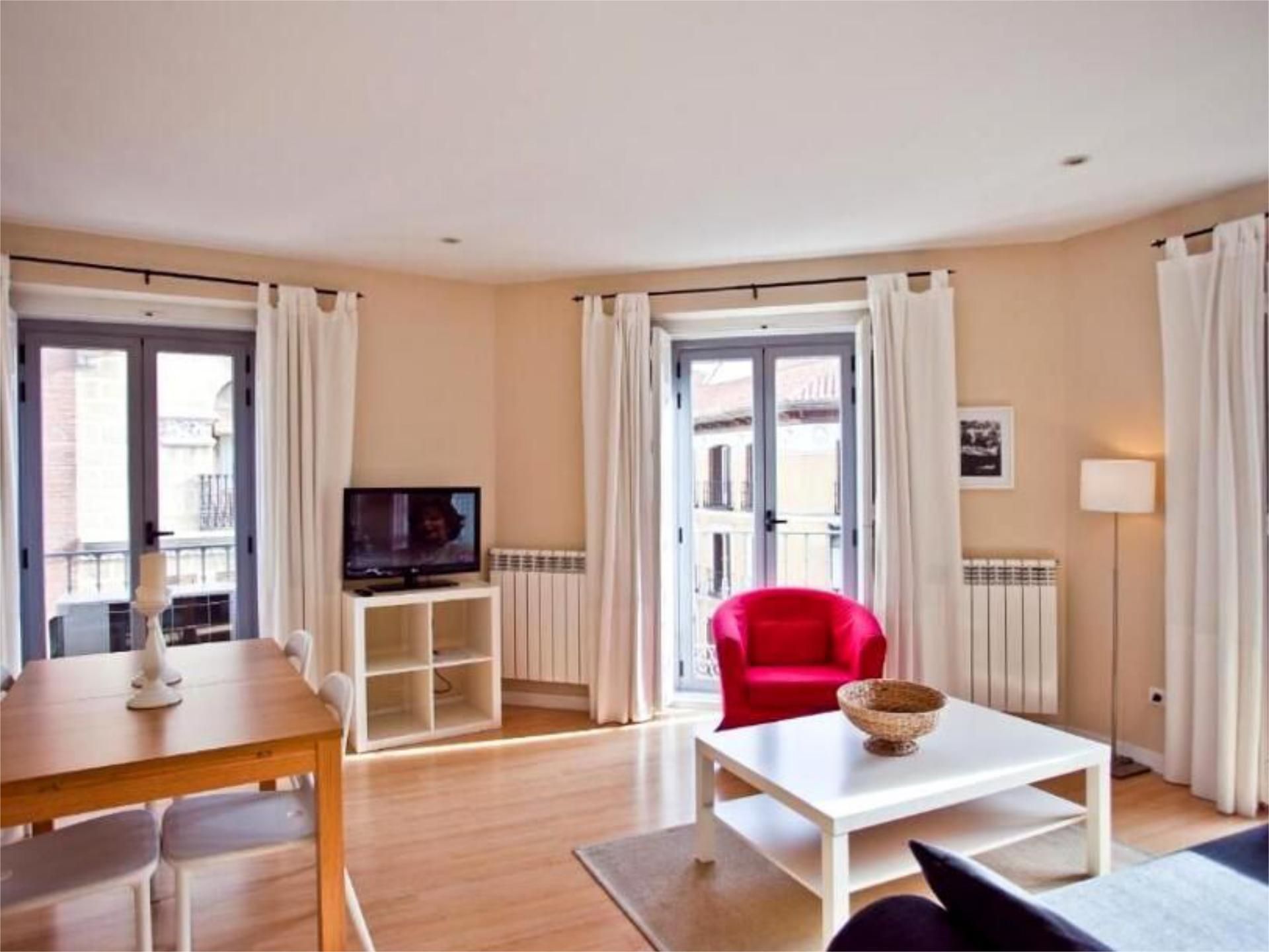 Sala d'estar de Apartament per a compartir en  Madrid Capital amb Aire condicionat, Calefacció i Moblat