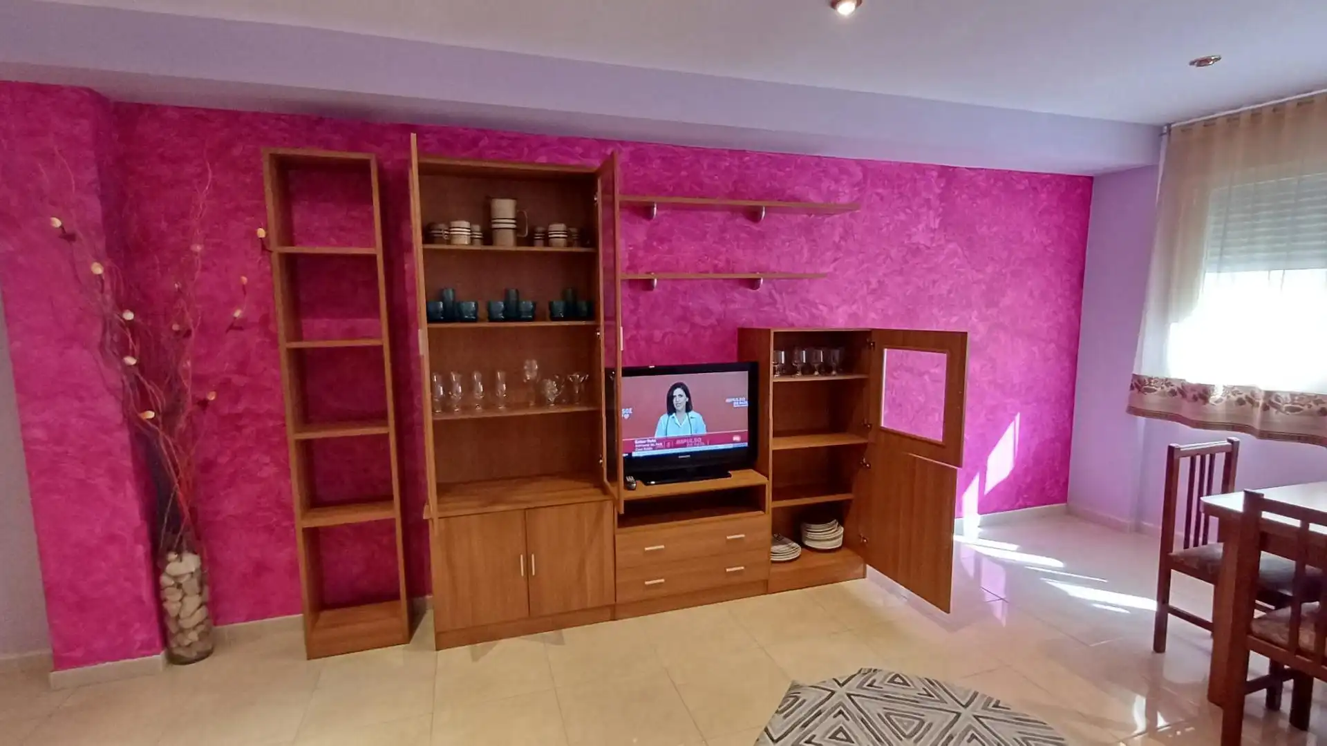 Sala d'estar de Pis en venda en Andorra (Teruel) amb Calefacció, Traster i Moblat