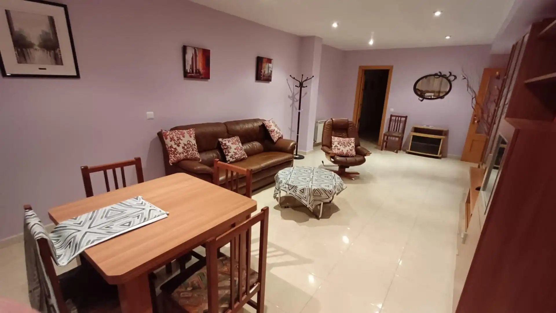 Sala d'estar de Pis en venda en Andorra (Teruel) amb Calefacció, Traster i Moblat