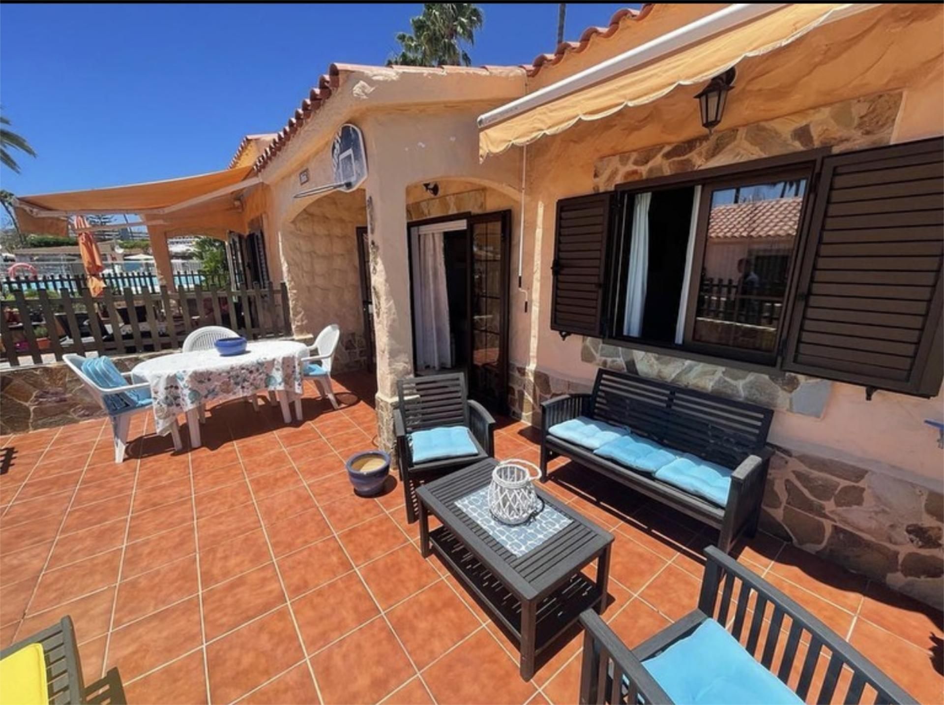 Terrace of House or chalet to rent in San Bartolomé de Tirajana  with Air Conditioner