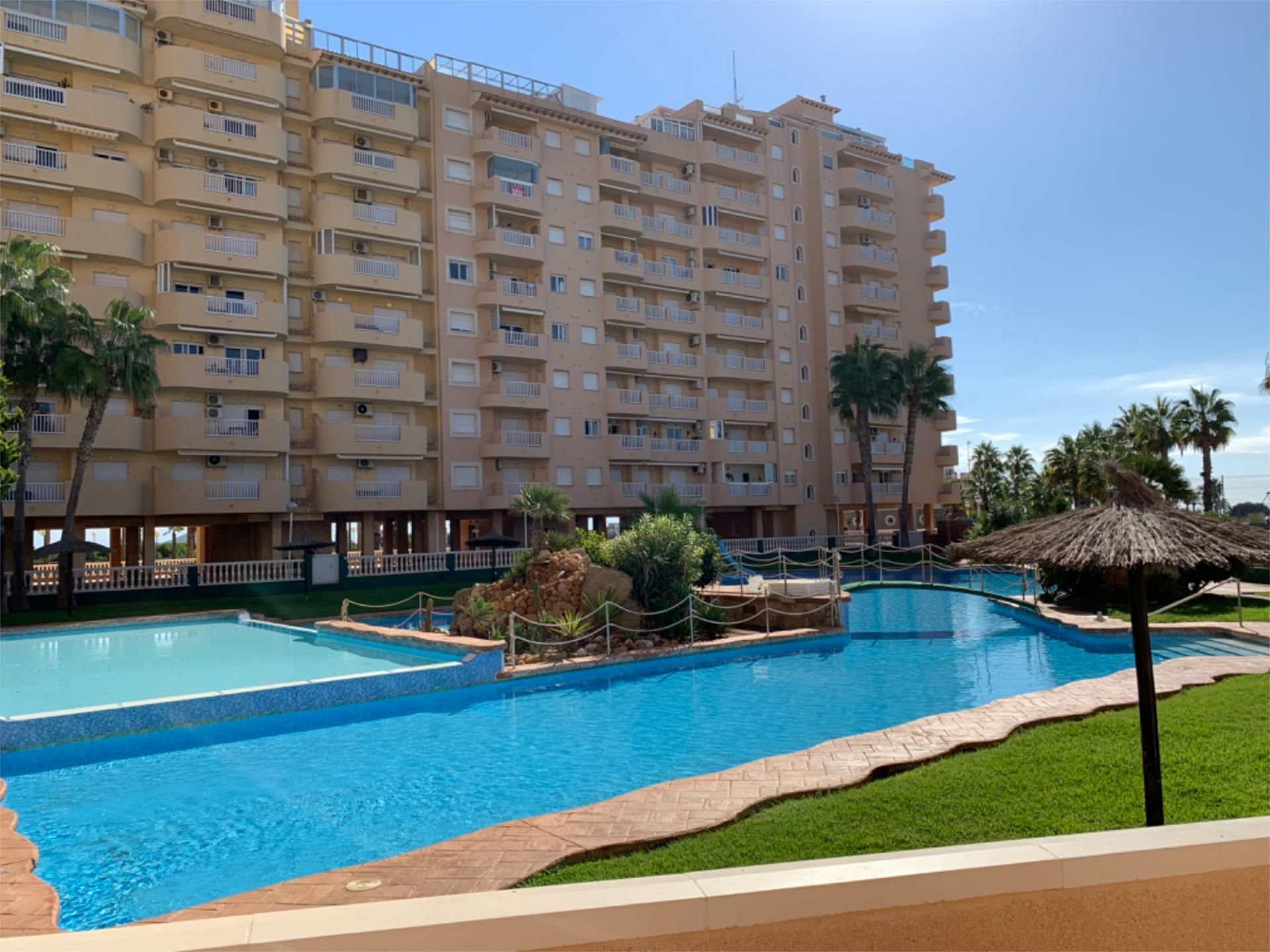 Swimming pool of Flat to rent in La Manga del Mar Menor  with Air Conditioner, Heating and Terrace